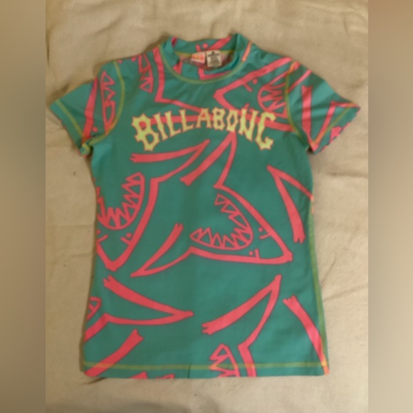 Billabong Other - Billabong Teal and Pink Rash Guard